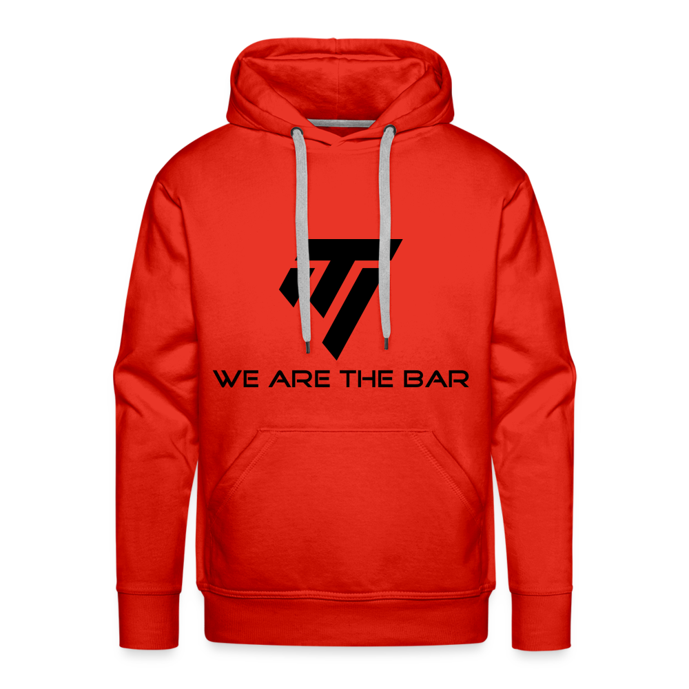 Men’s Premium Black Graphic Hoodie - red