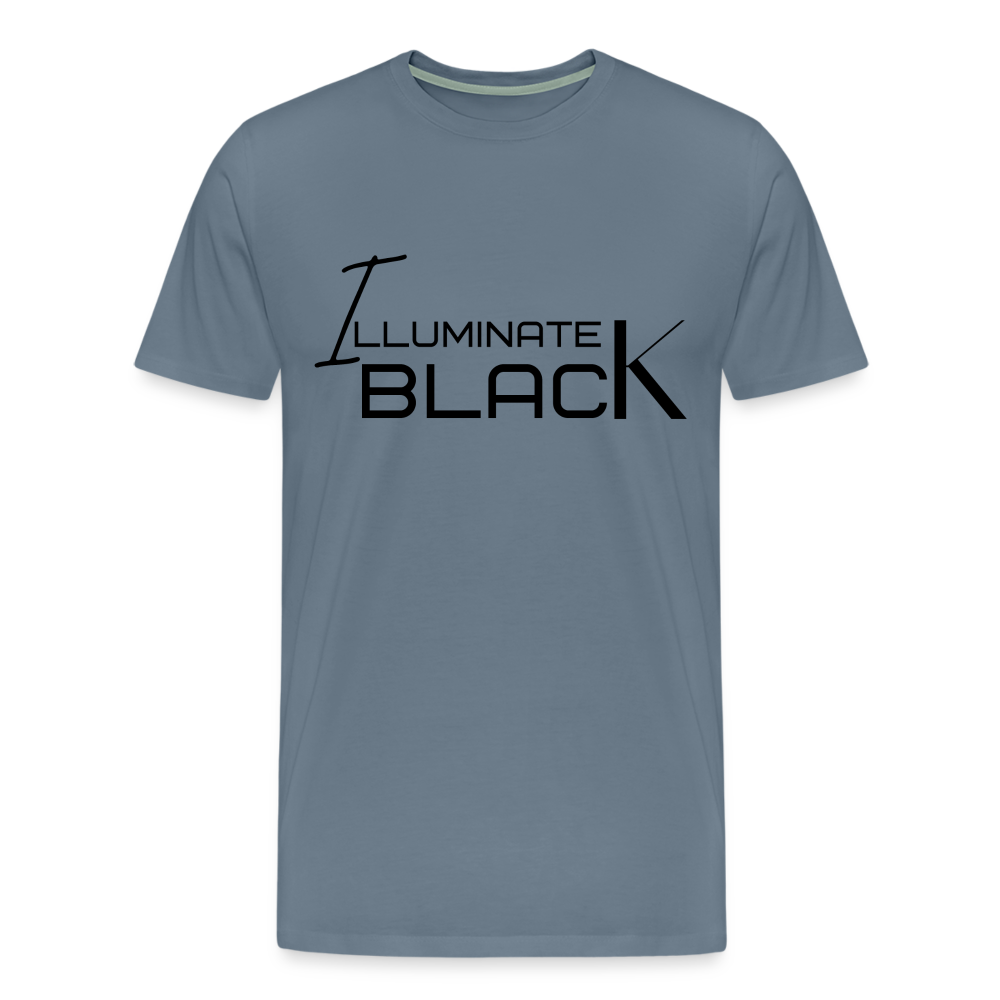 Men's Premium Graphic T-Shirt - steel blue