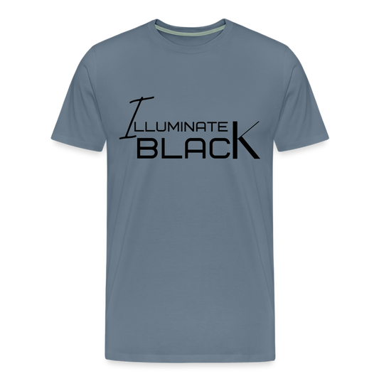 Men's Premium Graphic T-Shirt - steel blue