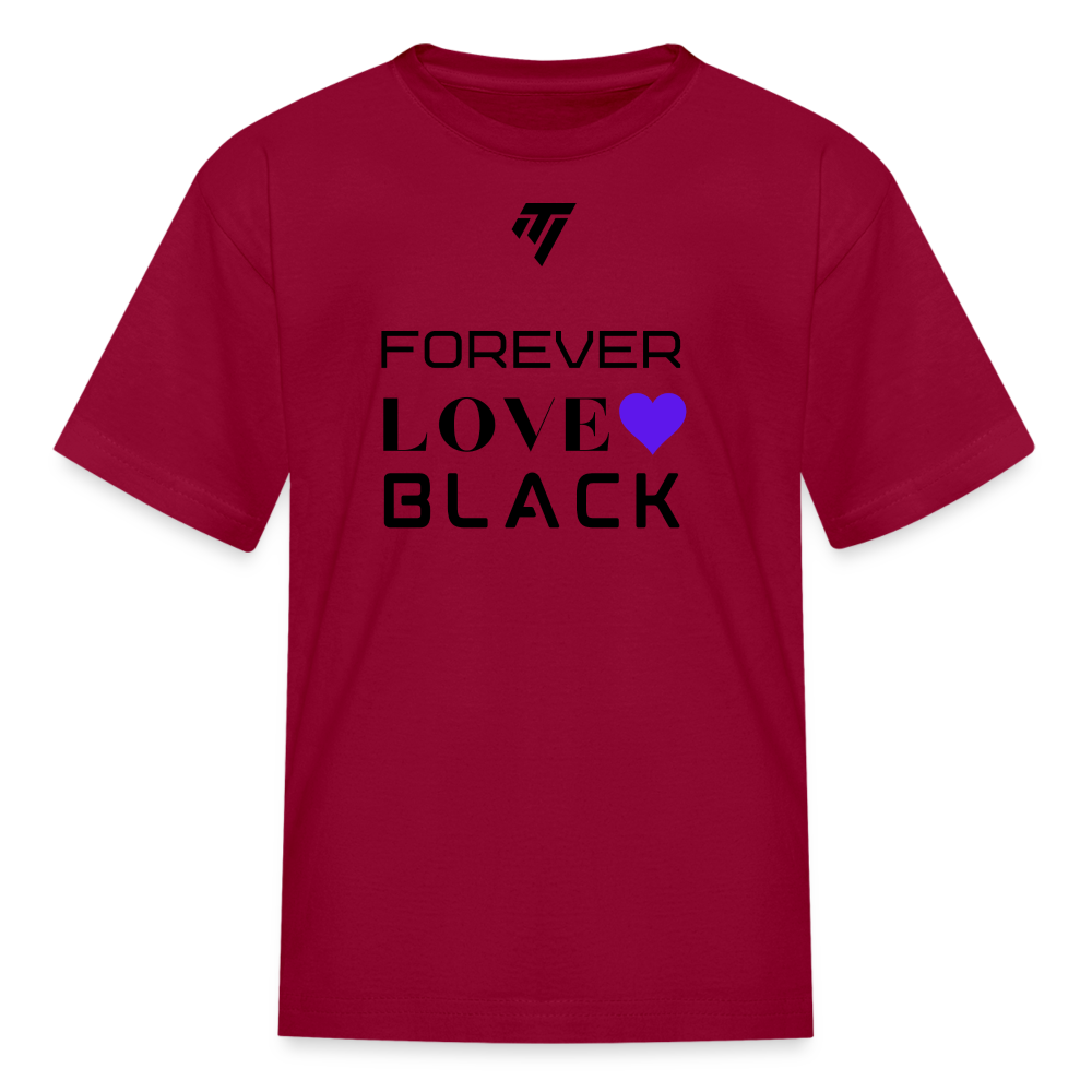 Kids' Purple Heart T-Shirt - dark red