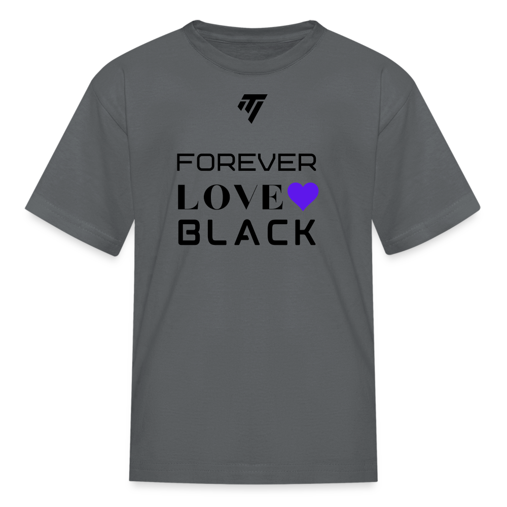 Kids' Purple Heart T-Shirt - charcoal