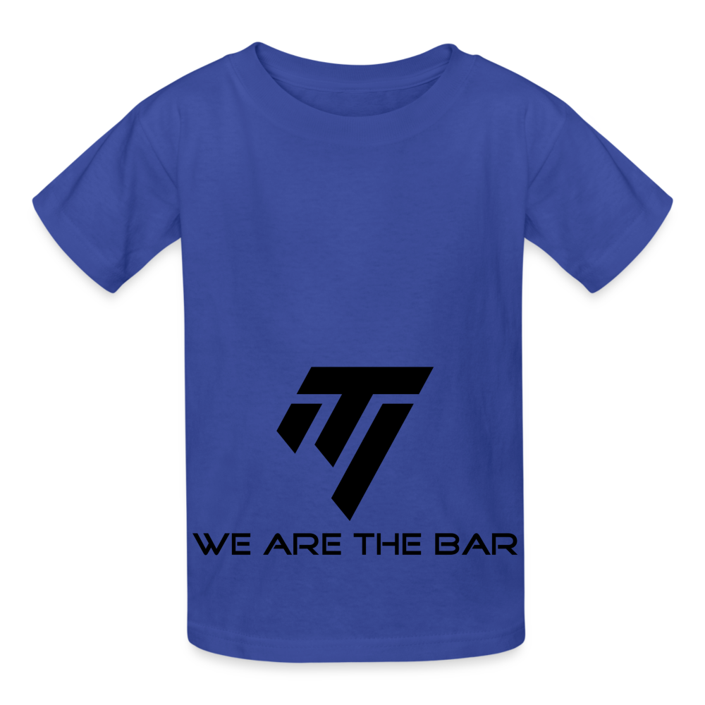 Hanes Youth Tagless Black Graphic T-Shirt - royal blue