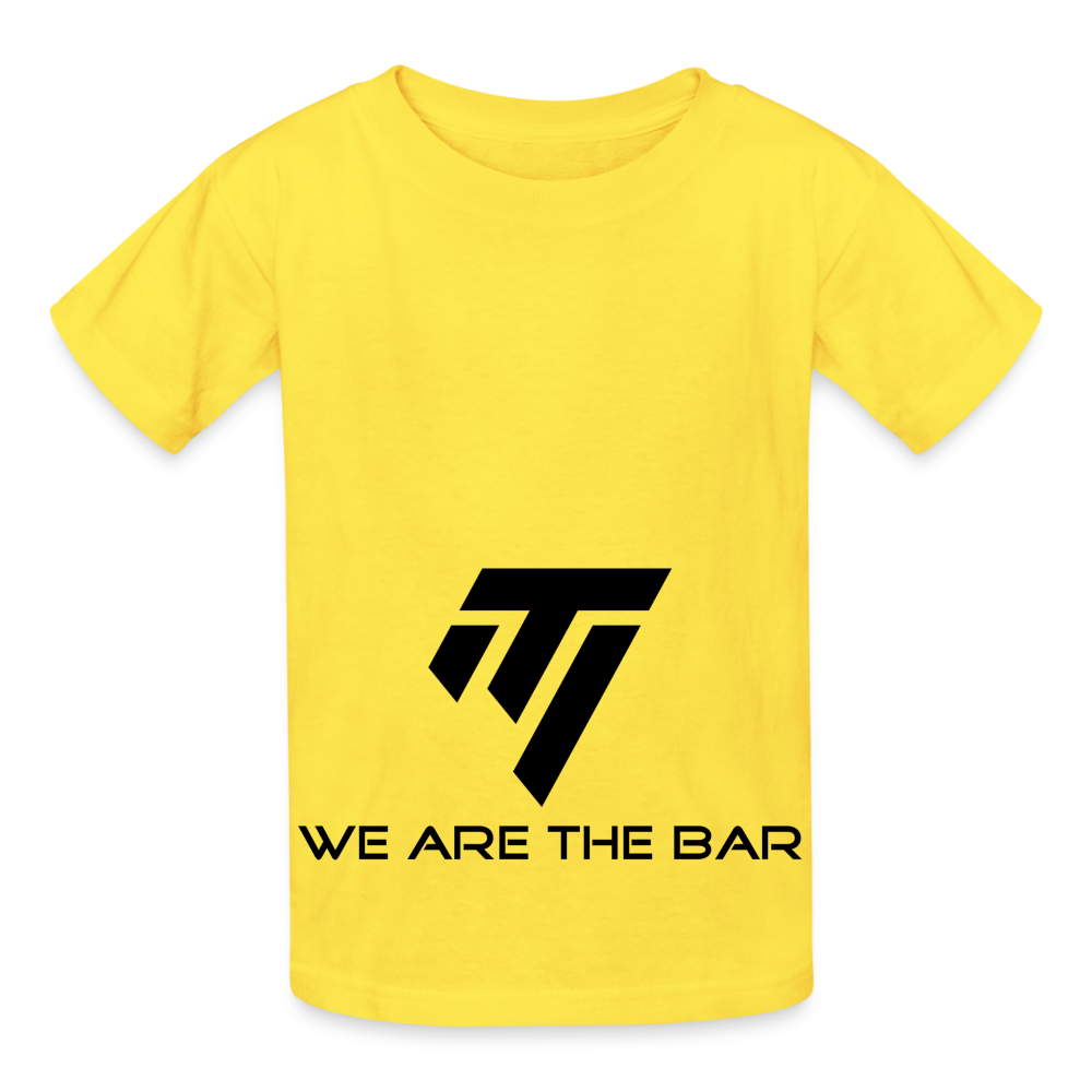 Hanes Youth Tagless Black Graphic T-Shirt - yellow