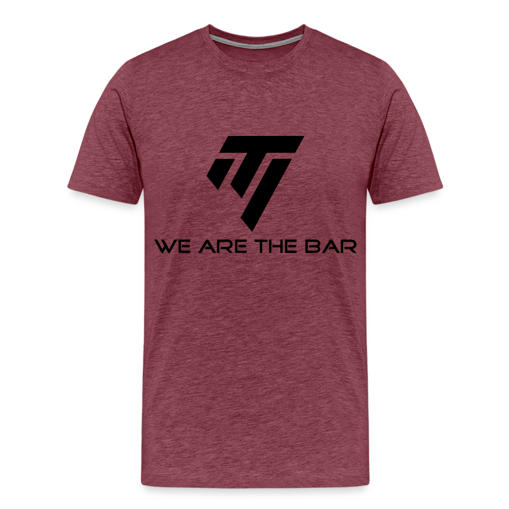 Men's Premium Black Graphic T-Shirt - heather burgundy