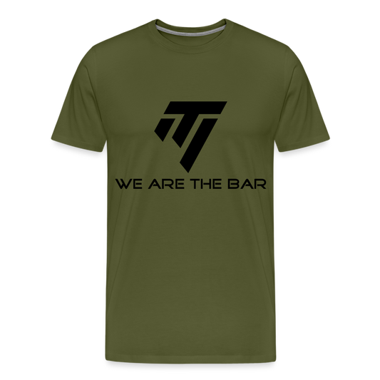 Men's Premium Black Graphic T-Shirt - olive green