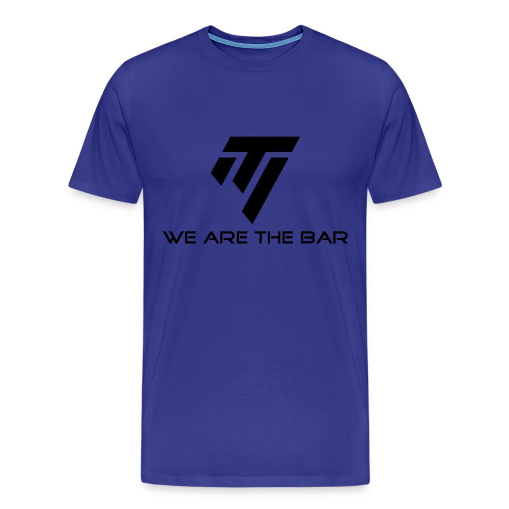 Men's Premium Black Graphic T-Shirt - royal blue