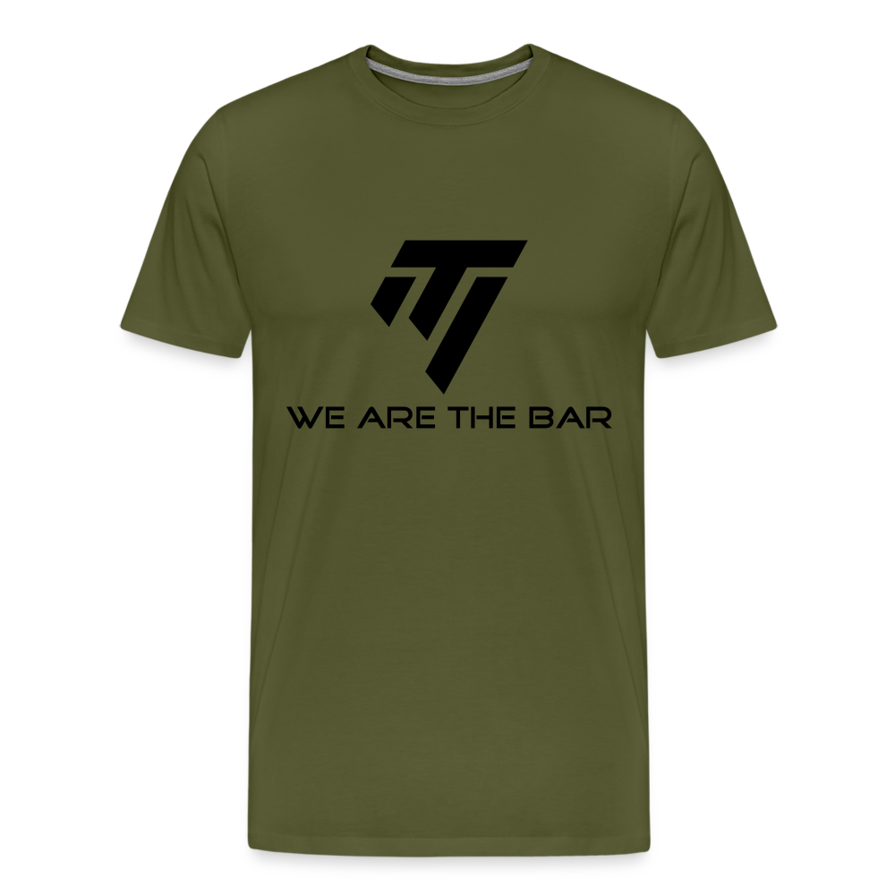 Men's Premium Black Graphic T-Shirt - olive green