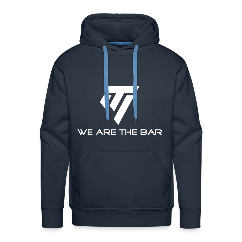 Men’s Premium White Graphic Hoodie - navy