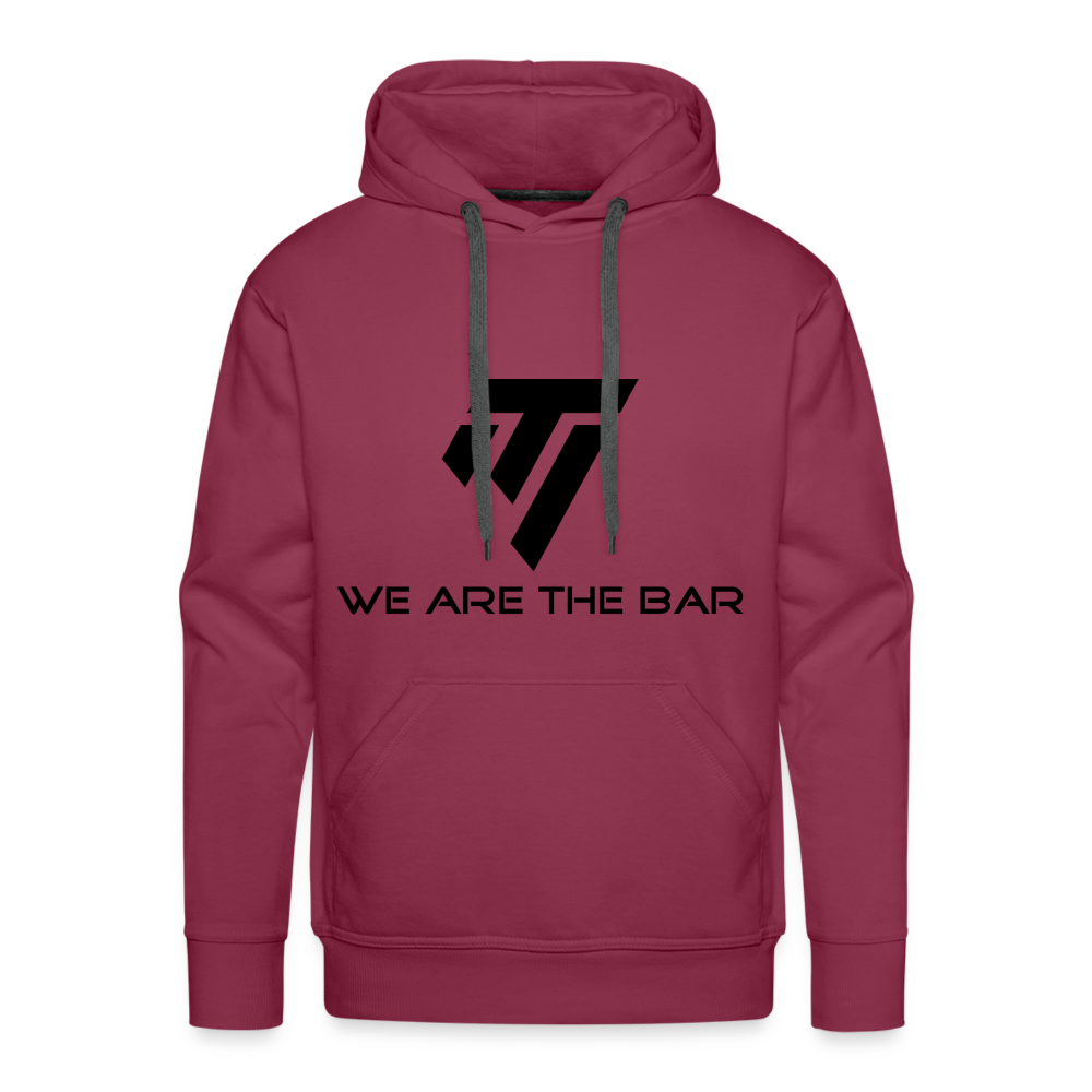 Men’s Premium Black Graphic Hoodie - burgundy