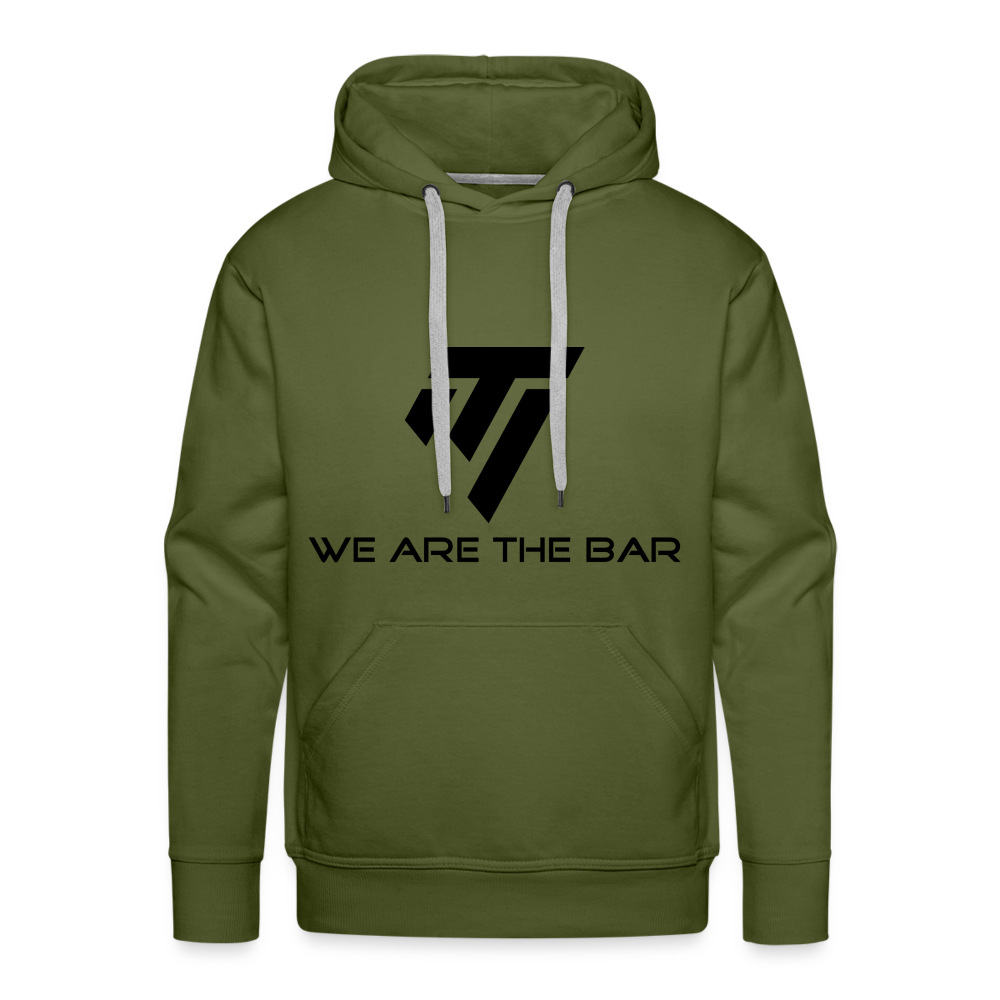 Men’s Premium Black Graphic Hoodie - olive green