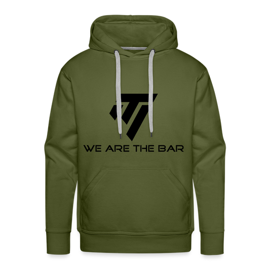 Men’s Premium Black Graphic Hoodie - olive green