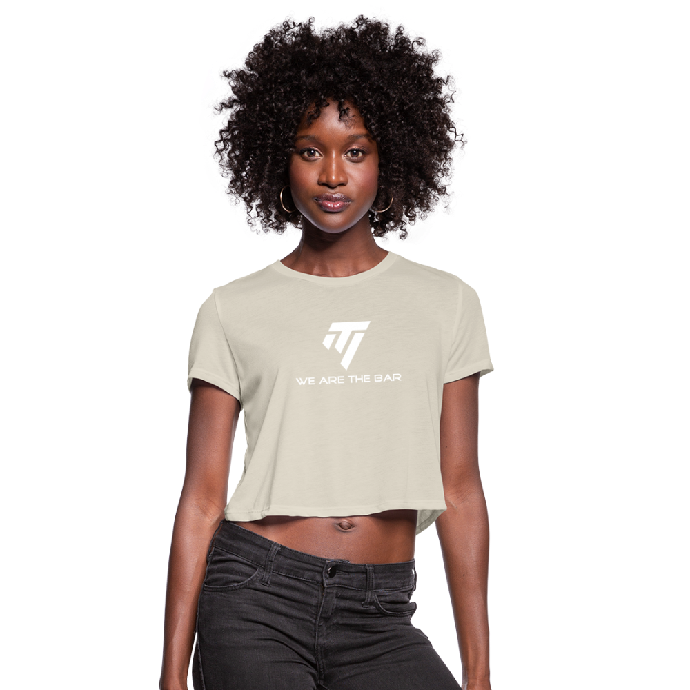 Women's Cropped We Are The Bar T-Shirt - dust