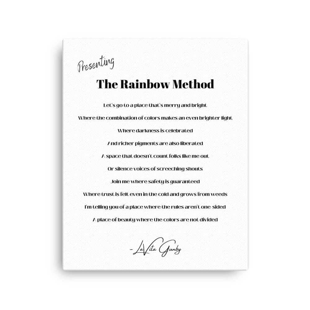"The Rainbow Method" Thin Canvas Art