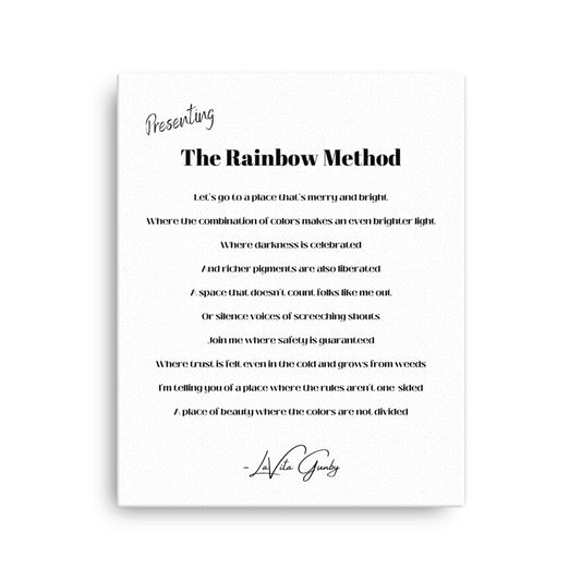"The Rainbow Method" Thin Canvas Art